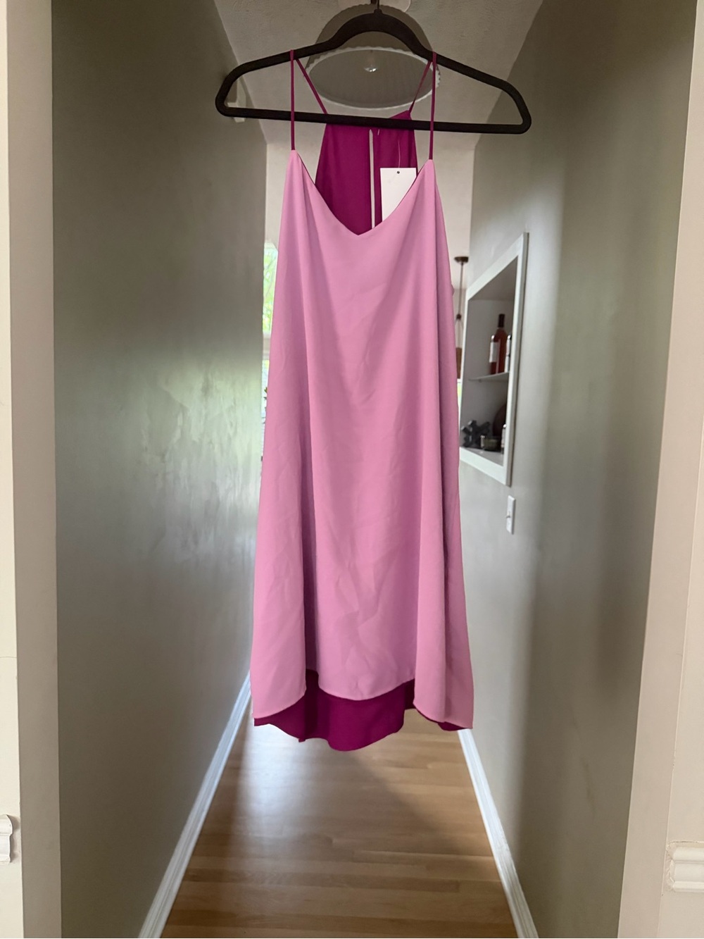 Express Large Reversible Slip Dress - Women's Pink Summer Dress - Picture 2 of 2